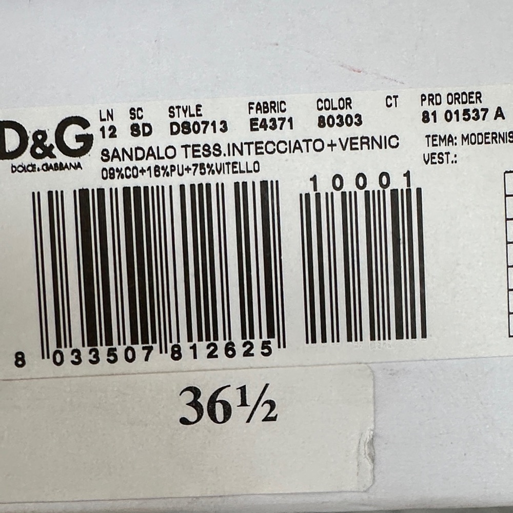 D&G Red Open-Toe Heels - Picture 6 of 6